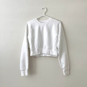 TNA White Cropped Sweatshirt